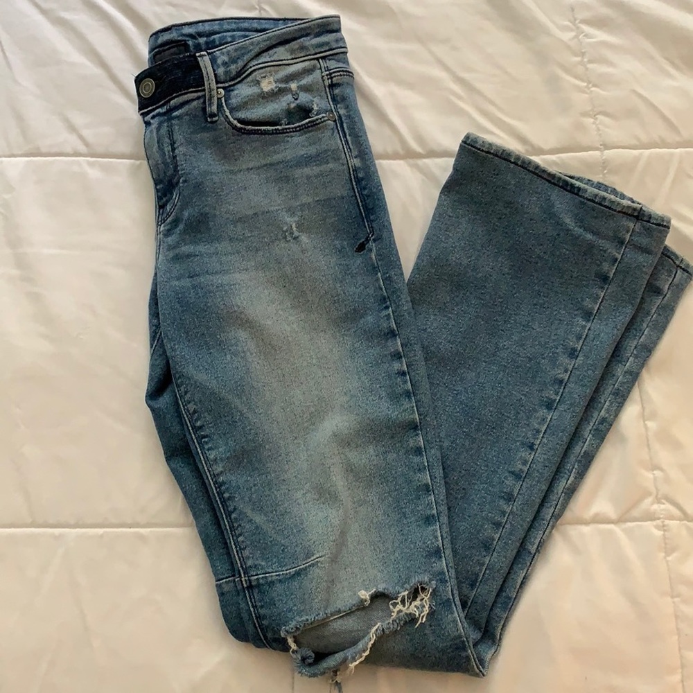 Bootcut/flare cropped jeans